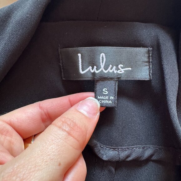 Lulu's Black Lightweight Blazer Jacket - Picture 10 of 15